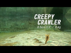 신기한 크래브 부드러운 낚시 매개 고무 새우 PVC 담수 윙윙거 바스 매개