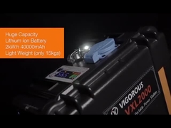 3000Wh 트롤리 휴대용 태양 발전기 UPS 전력 야외 태양 발전기